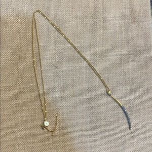 Stella & Dot New Moon Necklace - Gold